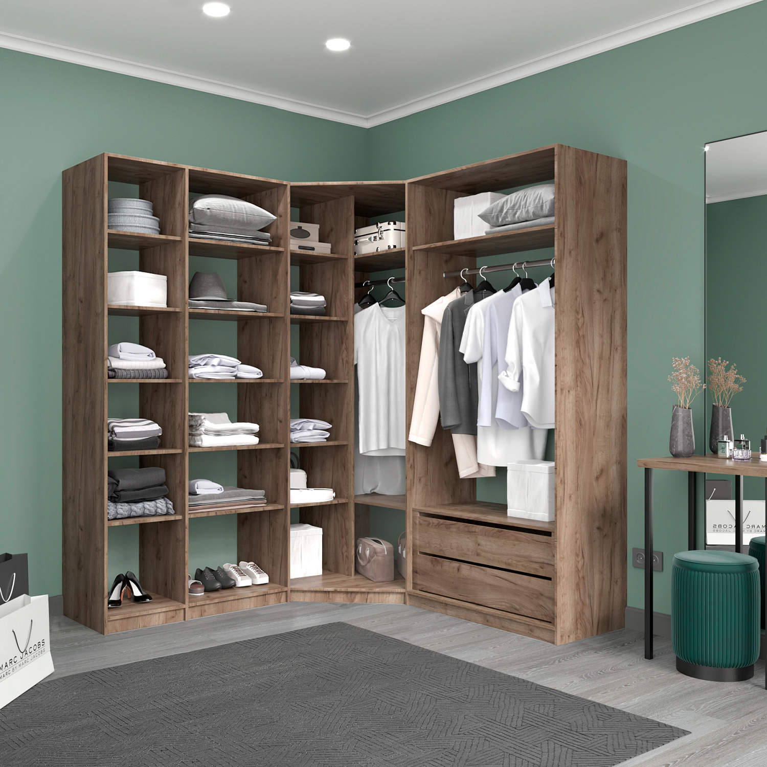 Готовые гардеробные системы "Локер"